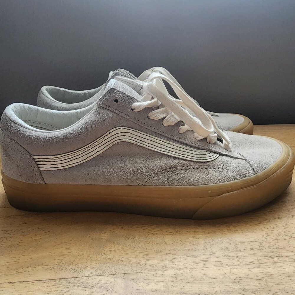 Vans Double Light Style 36 Skate Shoes Dawn Blue/Gum Mens 8.5 Womens 10